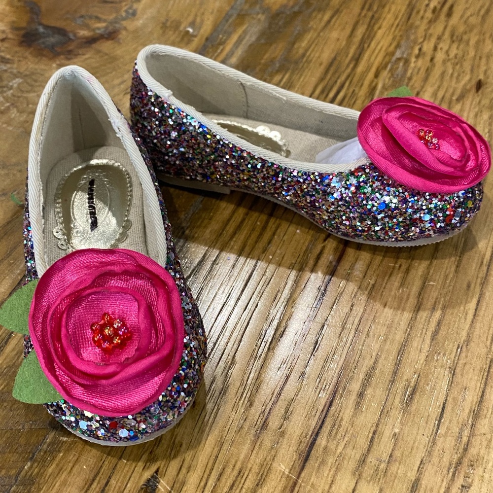 Joyfolie Charlotte Glitter Flats 6T